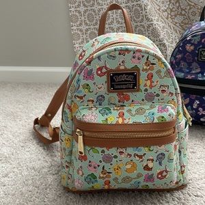 Pokémon Loungefly Teal Backpack/Exclusive/NWOT/NOB/Pokémon Bag/Loungefly